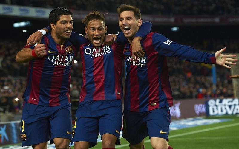 Messi, Luis Suarez và Neymar tạo nên bộ ba MSN đáng sợ